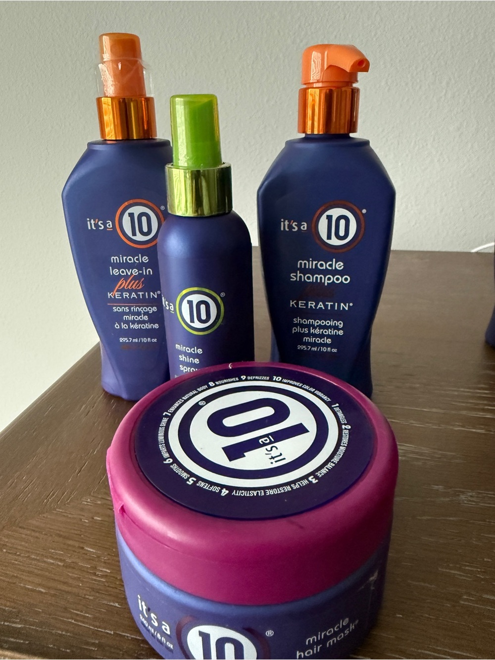 Miracle Hair Care Set - Purple with Pink Accents